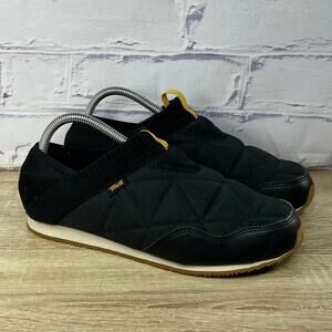 Teva ReEmber Moc Women's Size 9.5 Black Slip On Quilted Comfort Camp Shoes